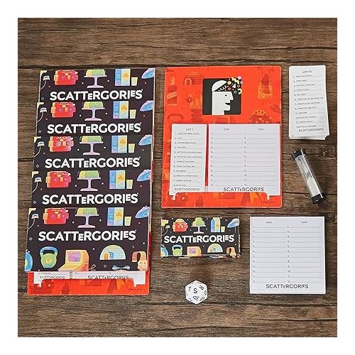 해즈브로 Hasbro Gaming Scattergories Classic Game, Party Game for Adults and Teens Ages 13 and up, Board Game for 2+ Players