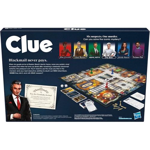 해즈브로 Hasbro Gaming Clue Board Game for Kids Ages 8 and Up, Reimagined Clue Game for 2-6 Players, Mystery Games, Detective Games, Family Games for Kids and Adults