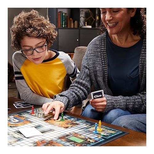 해즈브로 Hasbro Gaming Clue Board Game for Kids Ages 8 and Up, Reimagined Clue Game for 2-6 Players, Mystery Games, Detective Games, Family Games for Kids and Adults