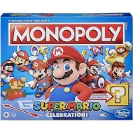 Monopoly Super Mario Celebration Edition Board Game for Super Mario Fans for 4 Players Ages 8 and Up, with Video Game Sound Effects