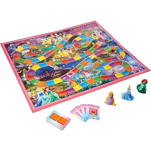 해즈브로 Hasbro Gaming Candy Land Disney Princess Edition Board Game, Preschool Games for 2 to 3 Players, Family Games for Kids Ages 3 and Up (Amazon Exclusive)