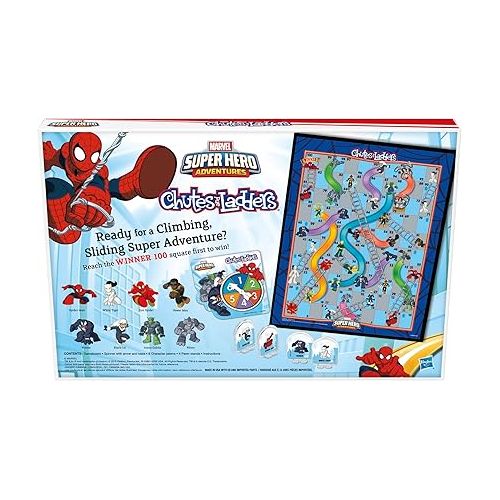 해즈브로 Hasbro Gaming Chutes and Ladders: Marvel Spider-Man Edition Board Game for Kids 2-4 Players, Preschool Games, Ages 3 and Up (Amazon Exclusive)