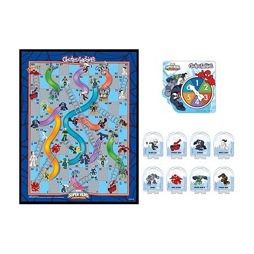 해즈브로 Hasbro Gaming Chutes and Ladders: Marvel Spider-Man Edition Board Game for Kids 2-4 Players, Preschool Games, Ages 3 and Up (Amazon Exclusive)