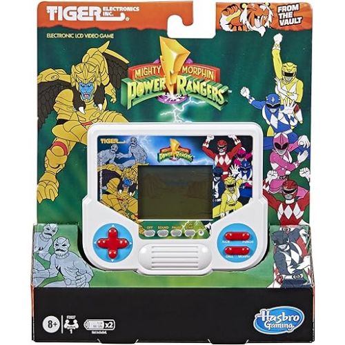 해즈브로 Hasbro Gaming Tiger Electronics Mighty Morphin Power Rangers Electronic LCD Video Game, Retro-Inspired Edition, Handheld 1-Player Game, Ages 8 and Up