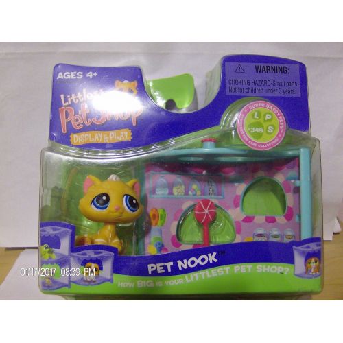 해즈브로 Hasbro Littlest Pet Shop Pet Nook KittenCat #349 ~ Super Sassy Pets NIB Rare Retired