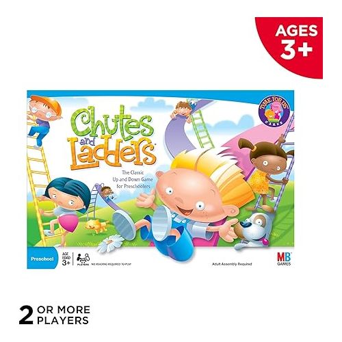 해즈브로 Hasbro Gaming Chutes and Ladders Board Game for 2 to 4 Players Kids Ages 3 and Up (Amazon Exclusive)