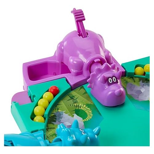 해즈브로 Hasbro Gaming Hungry Hungry Hippos Dino Edition Board Game, Pre-School Game for Ages 4 and Up; for 2 to 4 Players (Amazon Exclusive)