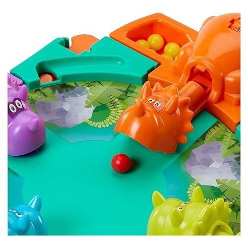 해즈브로 Hasbro Gaming Hungry Hungry Hippos Dino Edition Board Game, Pre-School Game for Ages 4 and Up; for 2 to 4 Players (Amazon Exclusive)