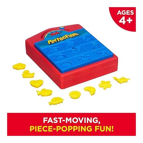 해즈브로 Hasbro Gaming Perfection Popping Shapes and Pieces Game for Kids Ages 4 and Up