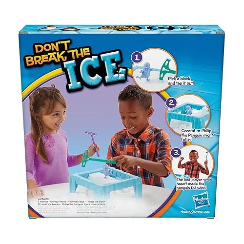 해즈브로 Hasbro Gaming Don't Break The Ice Preschool Game, Board Games for Kids Ages 3 and Up