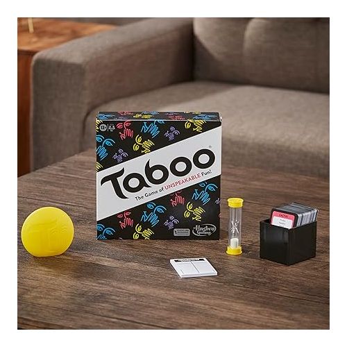 해즈브로 Hasbro Gaming Taboo Classic Game, Party Word Guessing Game for Adults and Teens, Board Game for 4+ Players Ages 13 and Up