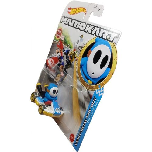 해즈브로 DieCast Hotwheels Mario Kart Light Blue Shy Guy Standard Kart - Toty Winner 2021