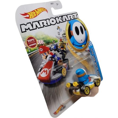 해즈브로 DieCast Hotwheels Mario Kart Light Blue Shy Guy Standard Kart - Toty Winner 2021