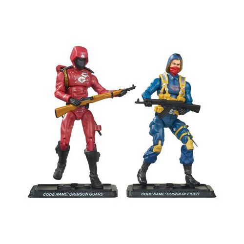 해즈브로 Hasbro G.I. JOE 25th Anniversary Comic Pack: CRIMSON GUARD and SCARRED COBRA OFFICER