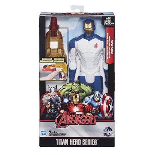 해즈브로 Hasbro Avengers Titan Heroes Iron Man Deluxe Electronic Action Figure - Entertainment Earth Exclusive