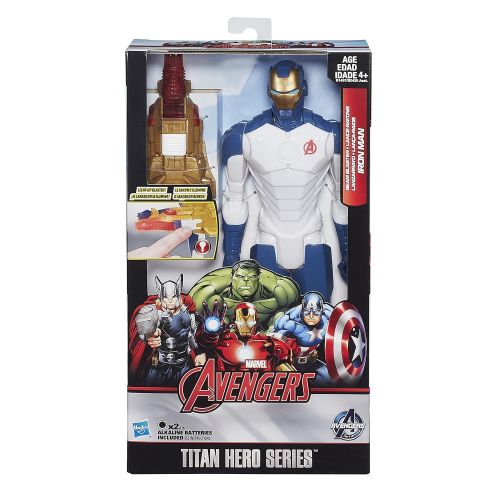 해즈브로 Hasbro Avengers Titan Heroes Iron Man Deluxe Electronic Action Figure - Entertainment Earth Exclusive