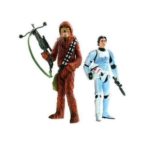 해즈브로 Hasbro Star Wars 2009 Comic Book Action Figure 2-Pack Han Solo in Stormtrooper Armor and Chewbacca