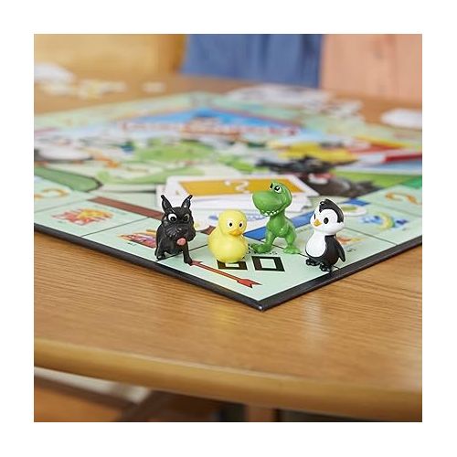 해즈브로 Hasbro Gaming Monopoly Junior Board Game for Kids Ages 5 and Up, 2-4 Players, Family Games