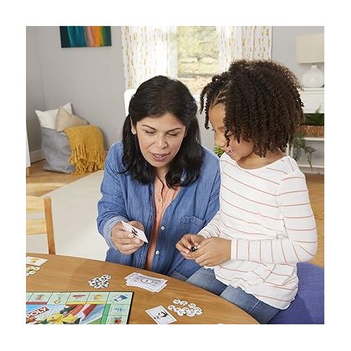해즈브로 Hasbro Gaming Monopoly Junior Board Game for Kids Ages 5 and Up, 2-4 Players, Family Games