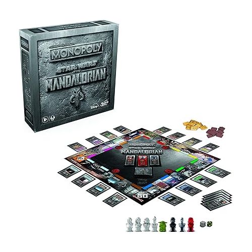 해즈브로 Monopoly: Star Wars The Mandalorian Edition Board Game, Protect The Child (Baby Yoda) from Imperial Enemies