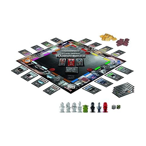 해즈브로 Monopoly: Star Wars The Mandalorian Edition Board Game, Protect The Child (Baby Yoda) from Imperial Enemies