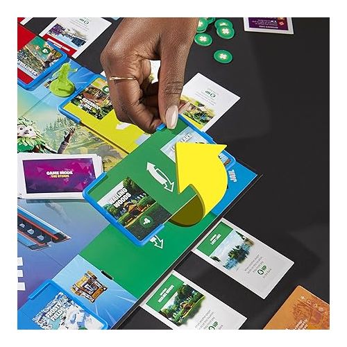 해즈브로 Hasbro Gaming Monopoly Flip Edition: Fortnite Board Game for Ages 13 Game Inspired by Fortnite Video Game, Board Games for Teens and Adults, 2-4 Players