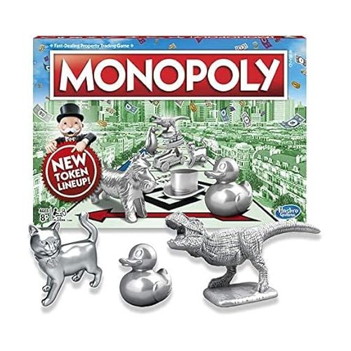 해즈브로 Classic Monopoly Now with Cat, Duck,& Dinosaur