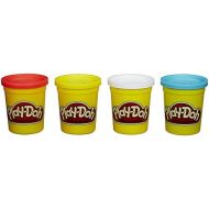 [아마존베스트]Hasbro Play-Doh 4-Pack of Colors 16 Ounce Total - Red, Yellow, White and Blue