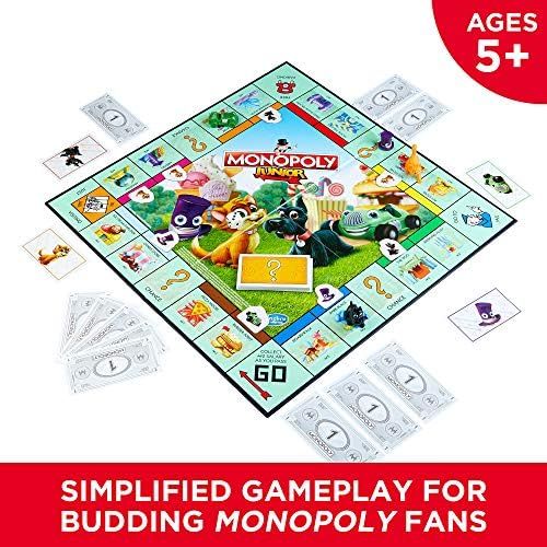 해즈브로 [아마존베스트]Hasbro Gaming Hasbro Monopoly Junior Board Game, Ages 5 and up (Amazon Exclusive)