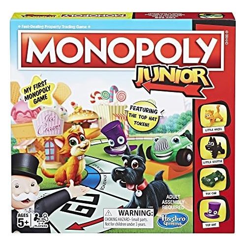 해즈브로 [아마존베스트]Hasbro Gaming Hasbro Monopoly Junior Board Game, Ages 5 and up (Amazon Exclusive)