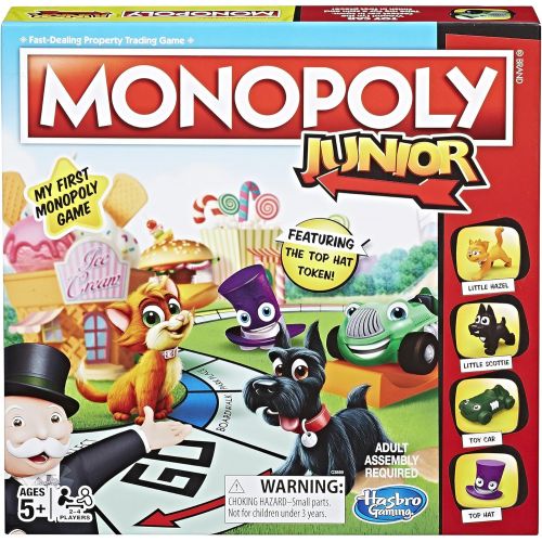 해즈브로 [아마존베스트]Hasbro Gaming Hasbro Monopoly Junior Board Game, Ages 5 and up (Amazon Exclusive)