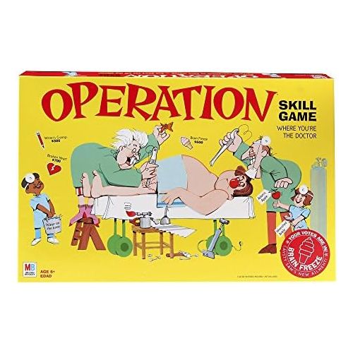 해즈브로 [아마존베스트]Milton Bradley Operation Electronic Board Game With Cards Kids Skill Game Ages 6 and Up (Amazon Exclusive)