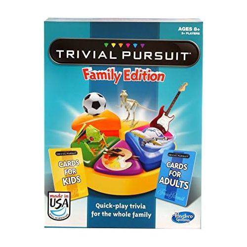 해즈브로 [아마존베스트]Hasbro Gaming Trivial Pursuit Family Edition Game, Game Night, Ages 8 and up(Amazon Exclusive)