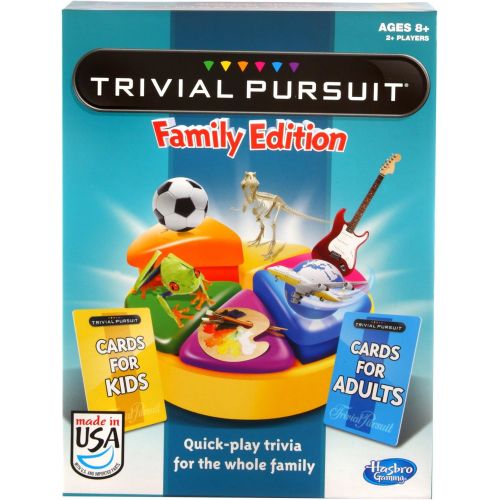 해즈브로 [아마존베스트]Hasbro Gaming Trivial Pursuit Family Edition Game, Game Night, Ages 8 and up(Amazon Exclusive)