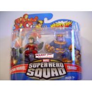 Hasbro Marvel Superhero Squad Series 18 Mini 3 Inch Figure 2Pack Captain Marvel Thanos