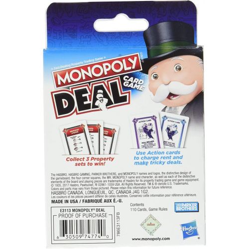 해즈브로 Hasbro Gaming Monopoly Deal Card Game