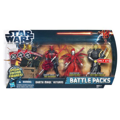 해즈브로 Hasbro Star Wars The Clone Wars Special Edition Exclusive 3.75 Action Figure Battle Packs Darth Maul Returns