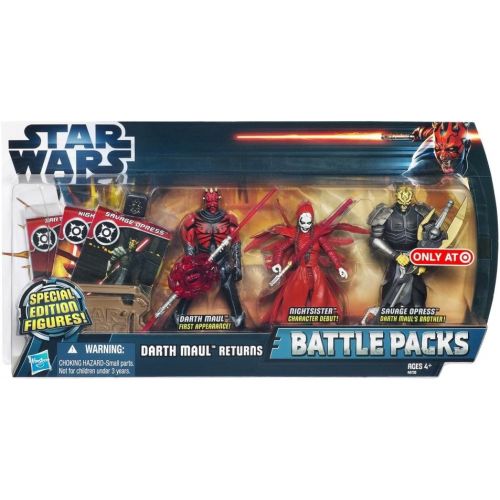 해즈브로 Hasbro Star Wars The Clone Wars Special Edition Exclusive 3.75 Action Figure Battle Packs Darth Maul Returns