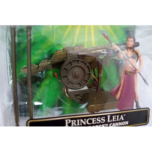 해즈브로 Hasbro Princess Leia in Slave Girl Costume with Sail Barge Cannon Star Wars Power of the Force 3 3/4 Inch Action Figure