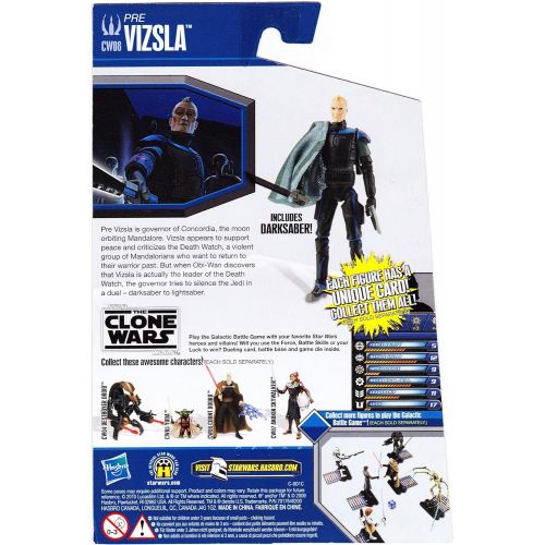 해즈브로 Hasbro Star Wars 2010 Clone Wars Animated Action Figure CW No. 08 Pre Vizsla (Mandalorian)