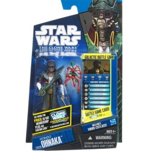 해즈브로 Hasbro Star Wars 2011 Clone Wars Animated Action Figure CW No. 39 Hondo Ohnaka