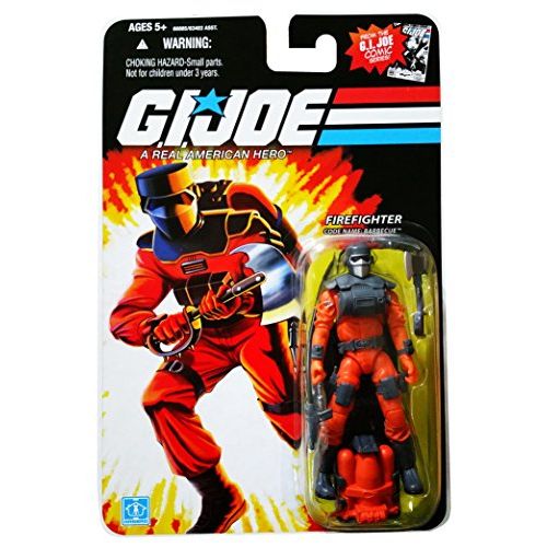 해즈브로 Hasbro G.I. Joe 25th Anniversary Comic Series Cardback: Barbecue (Firefighter) 3.75 Inch Action Figure