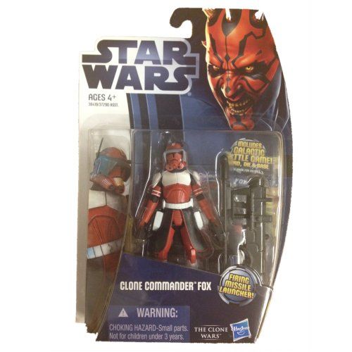 해즈브로 Hasbro Star Wars The Clone Wars Clone Commander Fox Action Figure