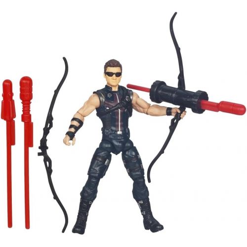 해즈브로 Hasbro Marvel Avengers Movie 4 Inch Action Figure Marvels Hawkeye Sunglasses 3 Launching Arrows!