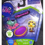 Hasbro Littlest Pet Shop I Sparkle Pretty Pair Figures Frog Duck
