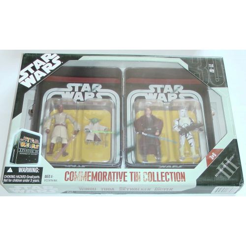 해즈브로 Hasbro Star Wars Episode III 3 Collectible Tin Action Figure Set REVENGE OF THE SITH