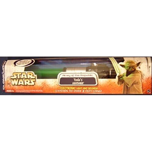 해즈브로 Star Wars Clone Wars Army of the Republic - Yodas Electronic Lightsaber by Hasbro