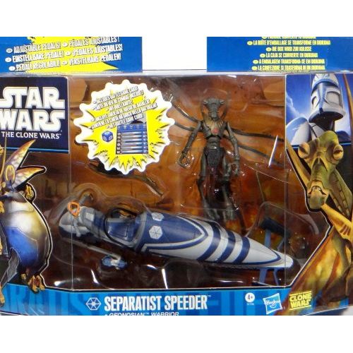 해즈브로 Hasbro Star Wars Clone Wars 2011 Exclusive Vehicle Action Figure Pack Separtist Speeder with Geonosian Warrior