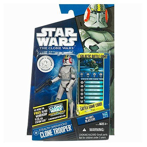 해즈브로 Hasbro Star Wars Clone Wars 2010 Series Exclusive Stealth Operations Clone Trooper Figure