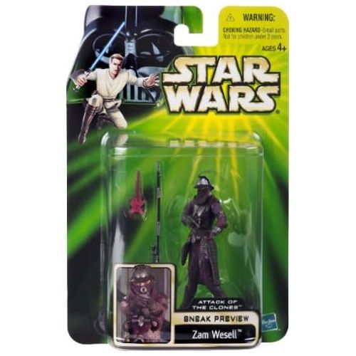 해즈브로 Hasbro Star Wars Power of The Jedi Sneak Preview Zam Wesell Action Figure